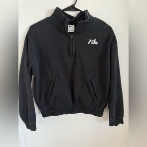 Nike youth quarter zip sweater Large